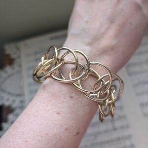 Vintage Elegant Gold Chain Bracelet